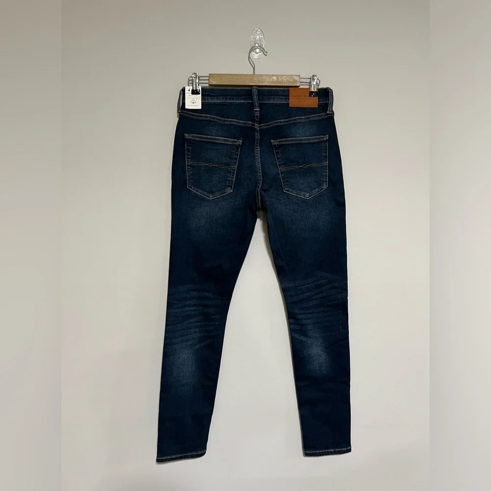 Lucky Brand Men’s 411 Athletic Taper Advanced Stretch Jeans Size 29x32 Dark Wash